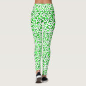 Leggings Confettis de trèfles verts de la Saint-Patrick (Dos)