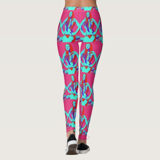 Leggings confiant dire ce que la bikini rose (Dos)