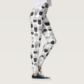 Leggings Conflit de Doodle motif d'automne (Droite)