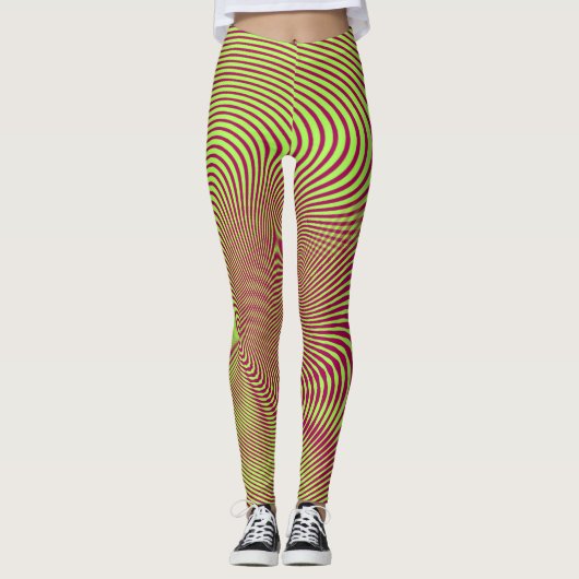 Leggings confusing hypnotic swirl (Devant)