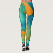 Leggings "Conil". Un Mélange Abstrait coloré (Dos)
