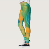 Leggings "Conil". Un Mélange Abstrait coloré (Gauche)