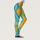 Leggings "Conil". Un Mélange Abstrait coloré (Droite)
