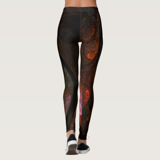 Leggings Connexion fluide Art Abstrait (Dos)