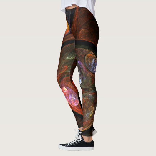 Leggings Connexion fluide Art Abstrait (Gauche)