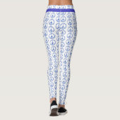 Leggings Connexion Paix en bleu (Dos)