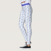 Leggings Connexion Paix en bleu (Gauche)