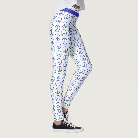 Leggings Connexion Paix en bleu (Droite)