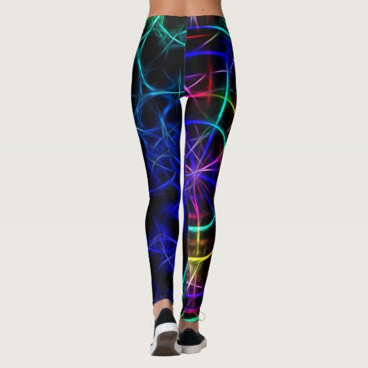 Leggings Connexions au néon (Dos)