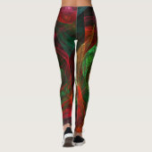 Leggings Connexions dynamiques Art Abstrait (Dos)