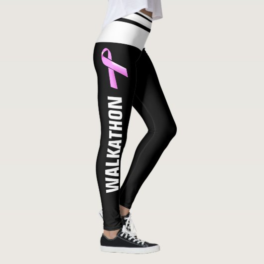 Leggings Conscience rose de cancer du sein du walkathon | (Droite)