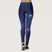 Leggings Constellation, Art Fractal Abstrait Fantastique (Dos)