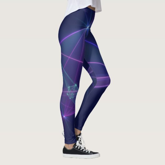 Leggings Constellation, Art Fractal Abstrait Fantastique (Droite)