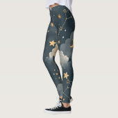 Leggings Constellation céleste Motif d'étoiles (5) (Gauche)