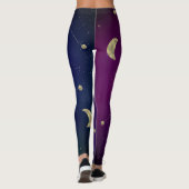 Leggings Constellation en galaxie foncée Faux Gold (Dos)