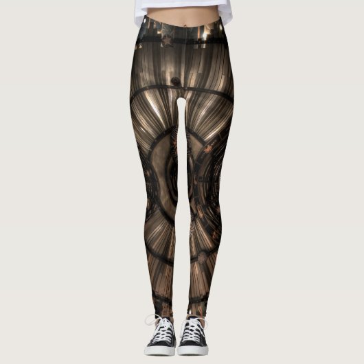 Leggings Constellations Zodiac mécanique Steampunk (Devant)