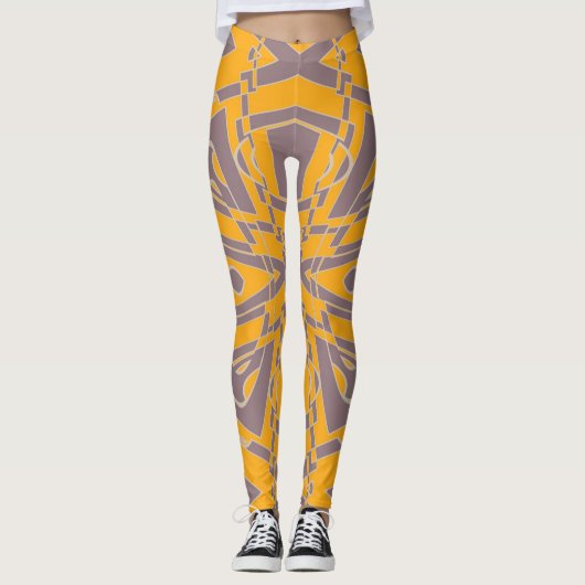 Leggings Contempo Box Mustard Plum (Devant)