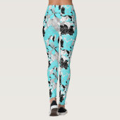 Leggings Contour Hawaii Tropical Lily et Protea Floral (Dos)