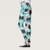 Leggings Contour Hawaii Tropical Lily et Protea Floral (Gauche)
