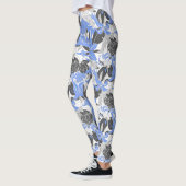 Leggings Contour Hawaii Tropical Lily et Protea Floral (Gauche)