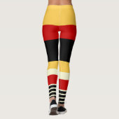 Leggings Contraste Jaune Avec Rouge (Dos)