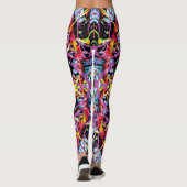 Leggings Convulsion Éthérée Tache Violet Noir (Dos)