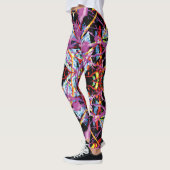 Leggings Convulsion Éthérée Tache Violet Noir (Gauche)