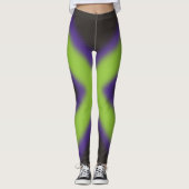 Leggings Cool à l'air violet, vert, noir de jambe conceptio (Devant)