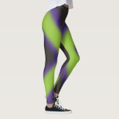 Leggings Cool à l'air violet, vert, noir de jambe conceptio (Droite)
