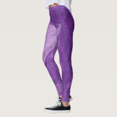 Leggings Cool Abstrait violet et Lavender fusionne les lége (Gauche)