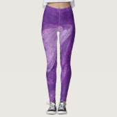 Leggings Cool Abstrait violet et Lavender fusionne les lége (Devant)