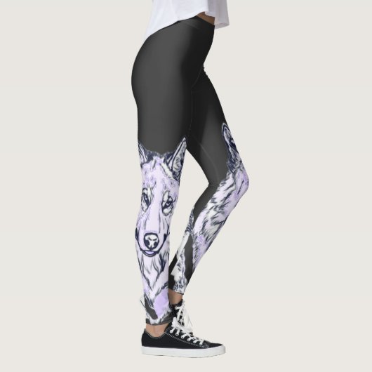 Leggings Cool Amethyst White Wolf (Droite)