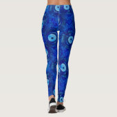 Leggings Cool, art numérique moderne de motif d'oeil (Dos)