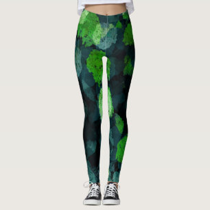 Leggings Cool, art unique de motif floral/fleur