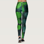 Leggings Cool, art unique floral / fleuriste motif (Dos)