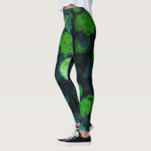 Leggings Cool, art unique floral / fleuriste motif (Gauche)