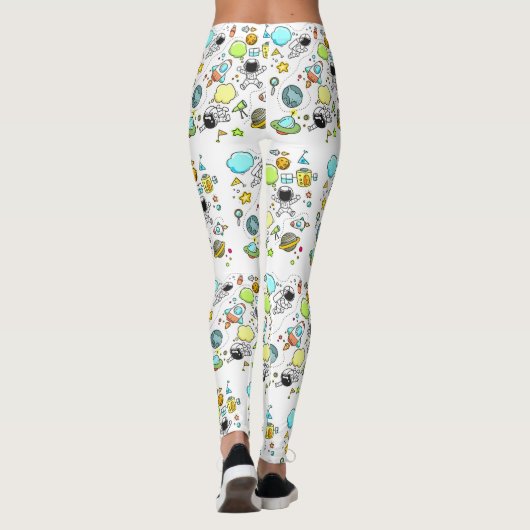 Leggings Cool bel astronaute spatial (Dos)