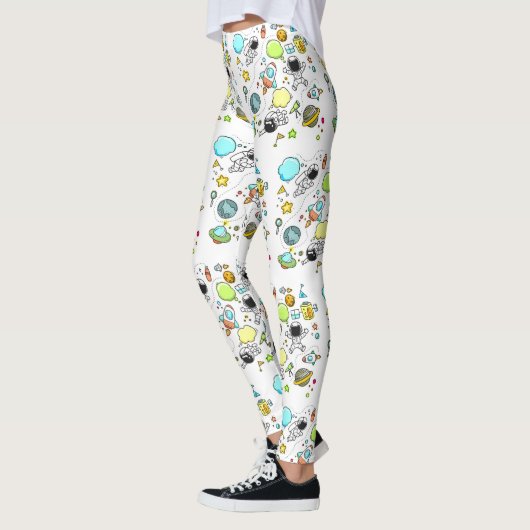 Leggings Cool bel astronaute spatial (Gauche)