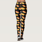 Leggings Cool Black Funny Motif Hot Dog (Dos)