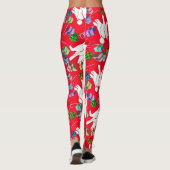 Leggings Cool blanc éléphant cadeau de Noël (Dos)