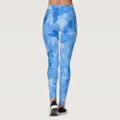 Leggings cool bleu coeurs motifs filles mode bleu femmes (Dos)