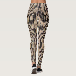 Leggings Cool Burnt Tree Bark Texture Motif
