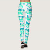 Leggings Cool céleste (Dos)