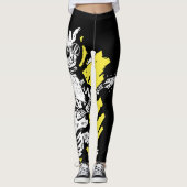 Leggings Cool Chat jouant de la guitare électrique (Devant)