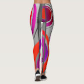 Leggings Cool coloré Pop Art géométrique (Dos)