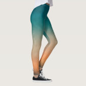 Leggings Cool coloré Turquoise OrangeGrunge (Droite)