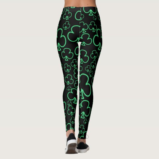 Leggings Cool d'amusement et motif unique des shamrocks au (Dos)