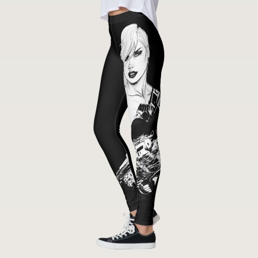 Leggings cool de Badass - b&w (Gauche)