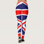 Leggings cool drapeau britannique rouge bleu blanc union ja (Dos)