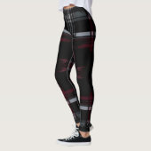 Leggings Cool écrasé gothique Grungy Grunge Plaid Motif (Gauche)